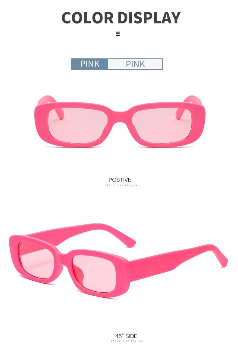 Candy Color Rectangle Sun Glasses