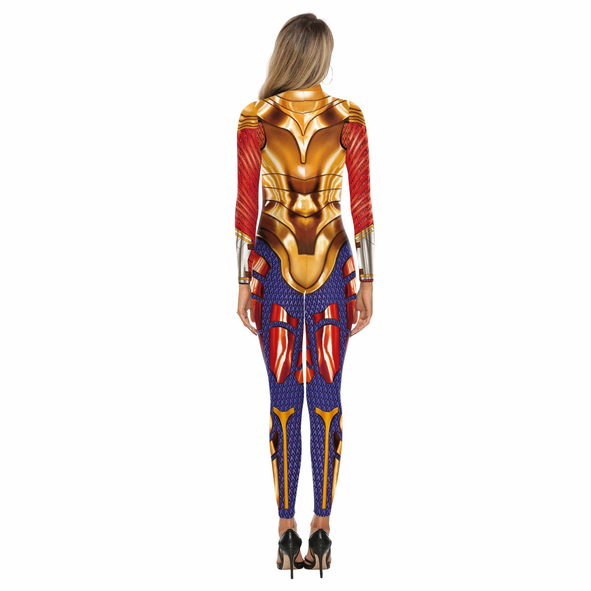 Superhero Printed Jumpsuit Costume