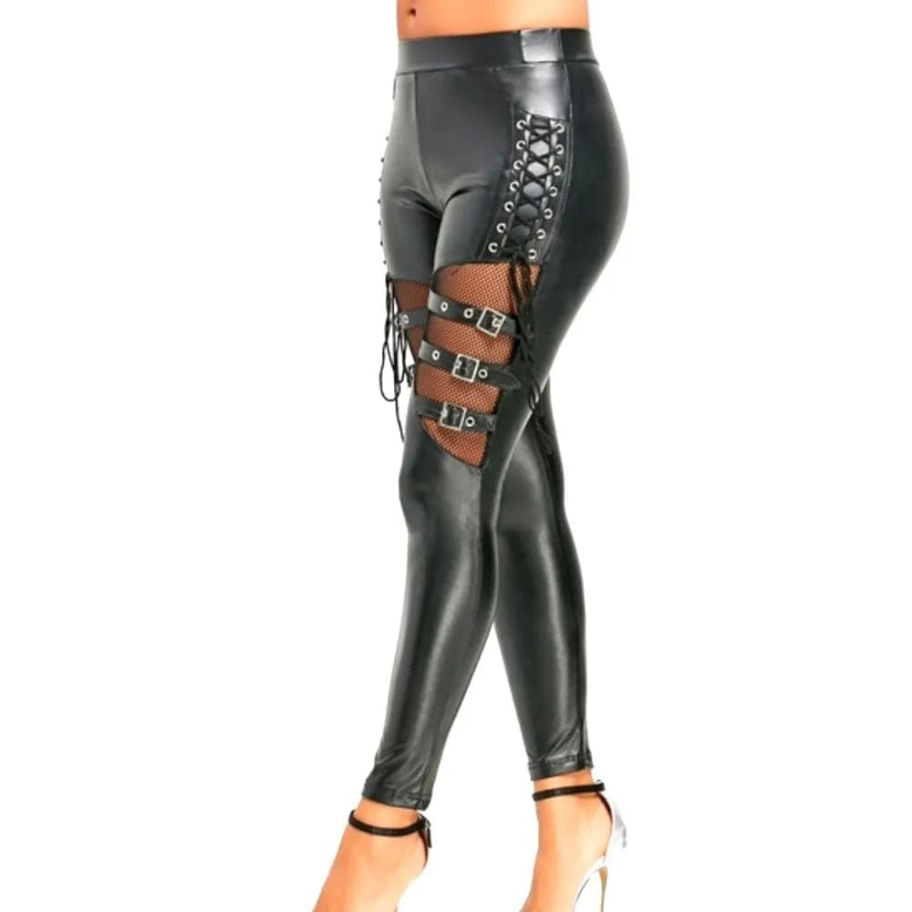 Cristy Leather Lace Pants