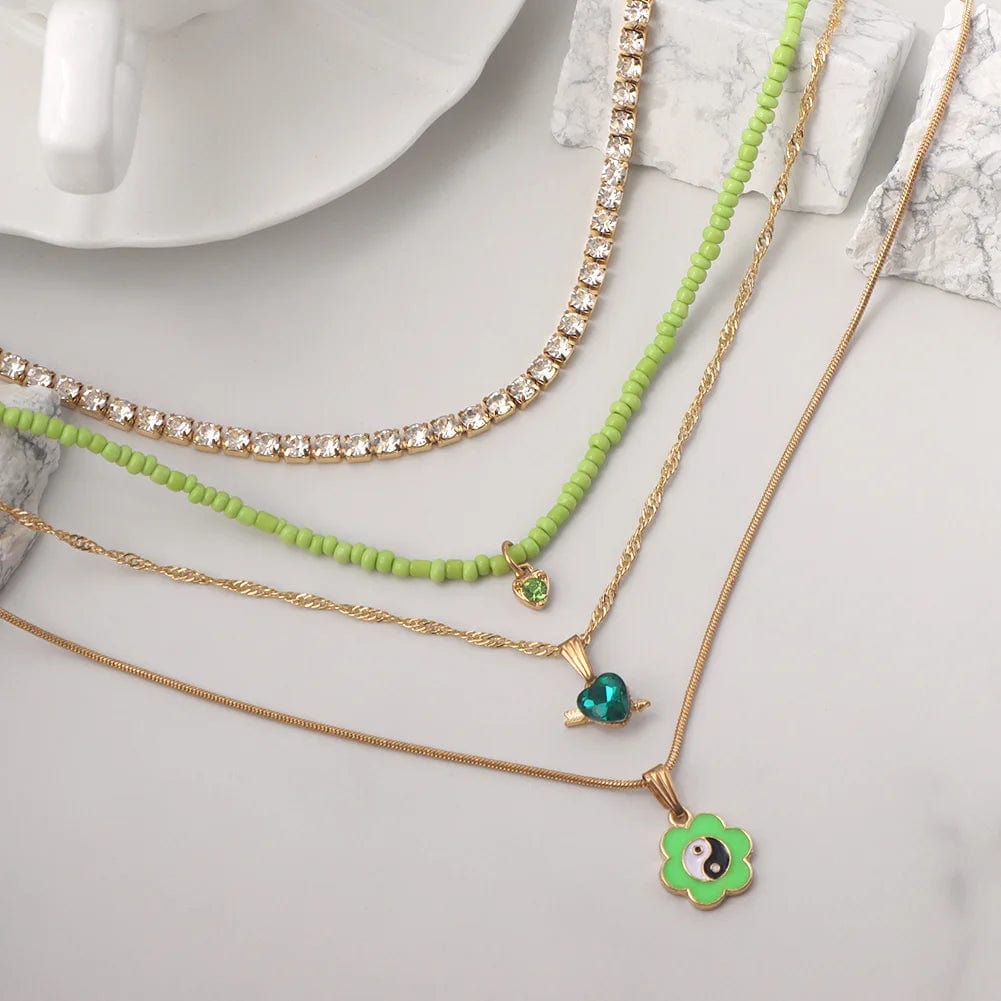 Angie Multilayer Necklace Set