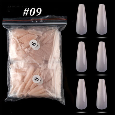 Ballerina Long Coffin Acrylic Nails (500pcs)
