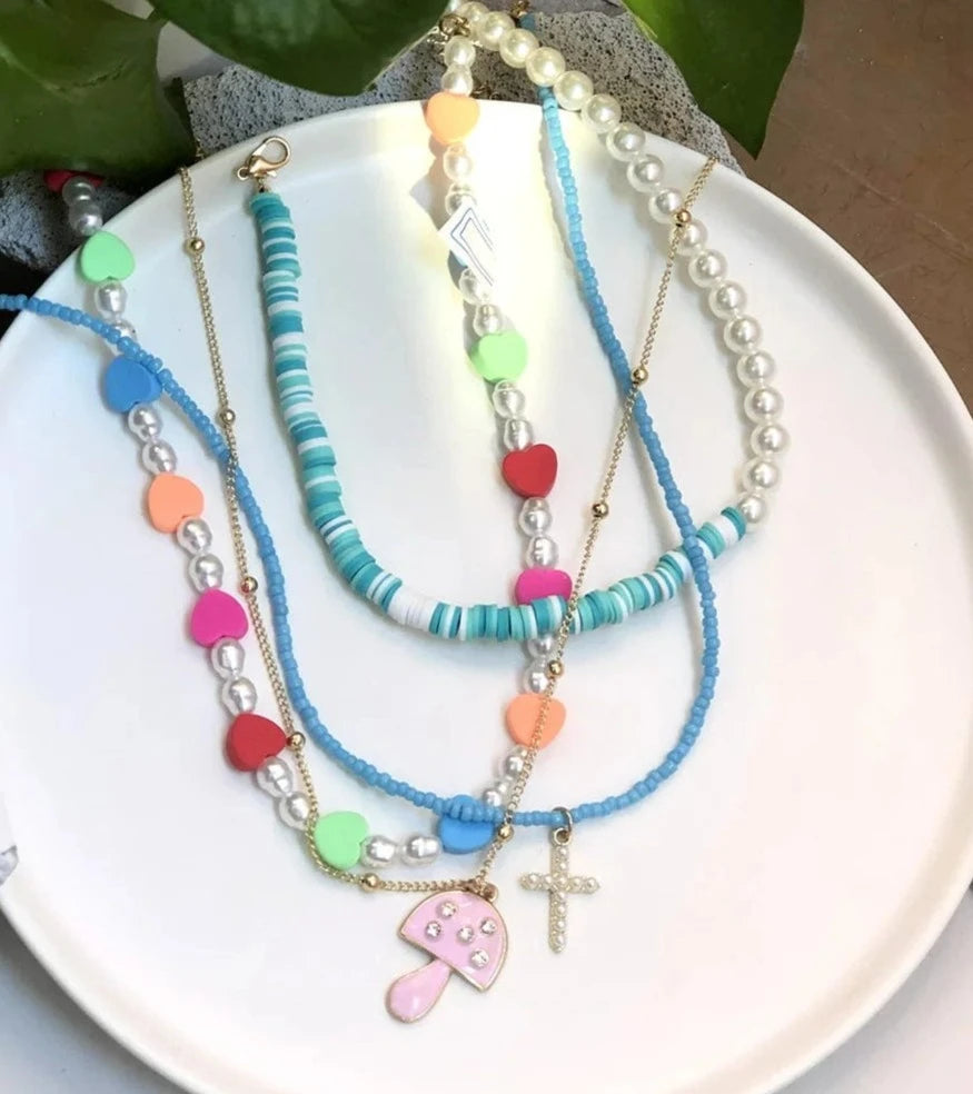 Angie Multilayer Necklace Set