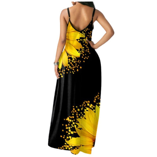 Darling Sunflower Maxi Dress