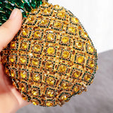 LuxXe Diamond Pineapple Clutch Bag