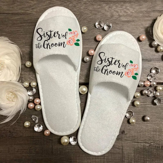 Decorative Bride & Groom Slippers