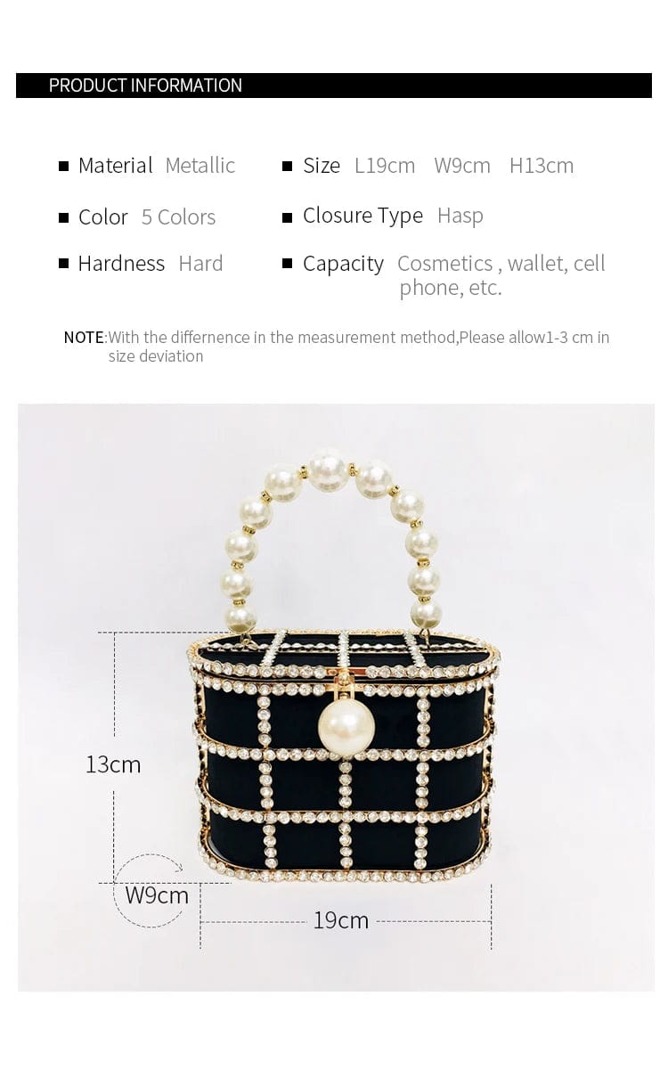 Diamond Caged Clutch Bag