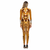 Superhero Printed Jumpsuit Costume