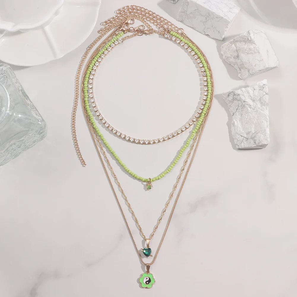 Angie Multilayer Necklace Set