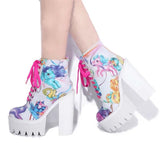 Tessa Unicorn Ankle Heel Boots