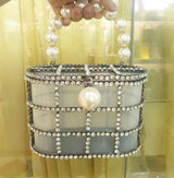 Diamond Caged Clutch Bag