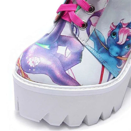 Tessa Unicorn Ankle Heel Boots