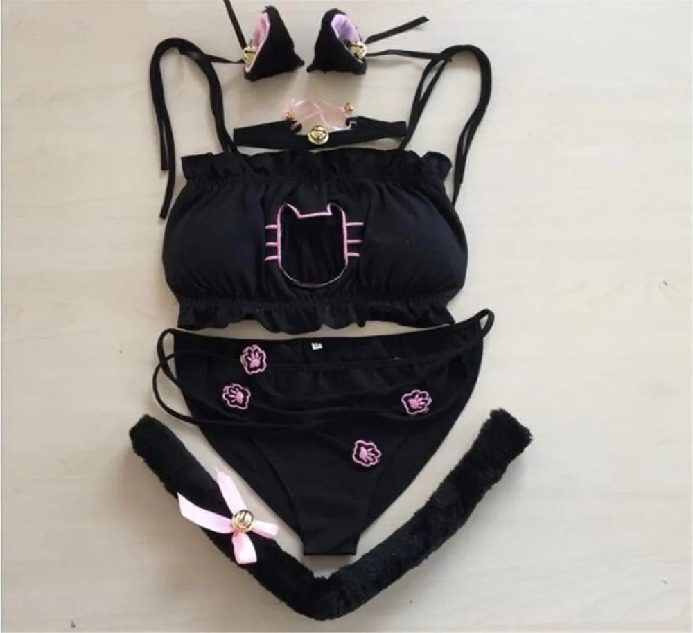 Kitty Lingerie Anime Set