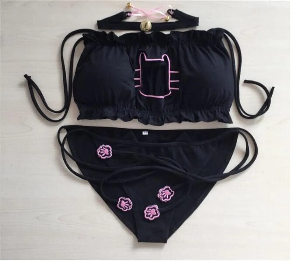 Kitty Lingerie Anime Set