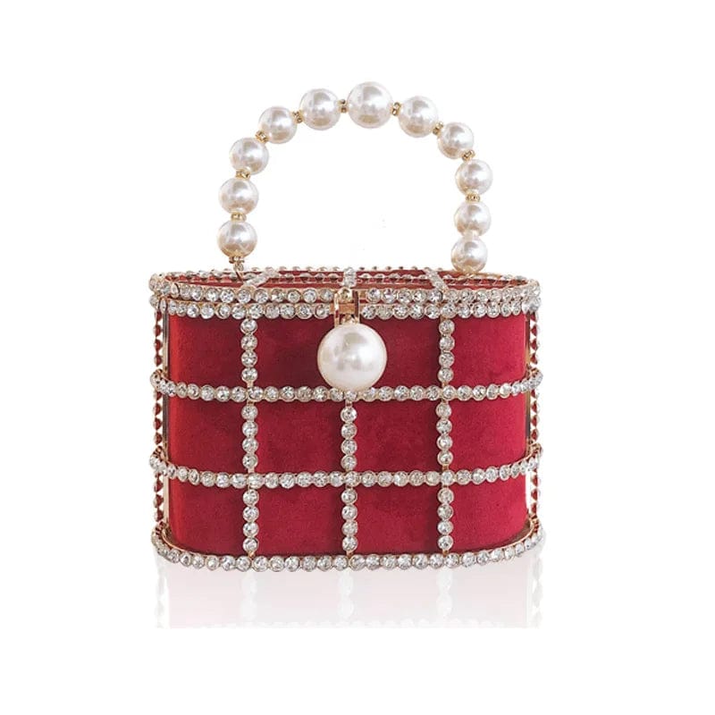 Diamond Caged Clutch Bag