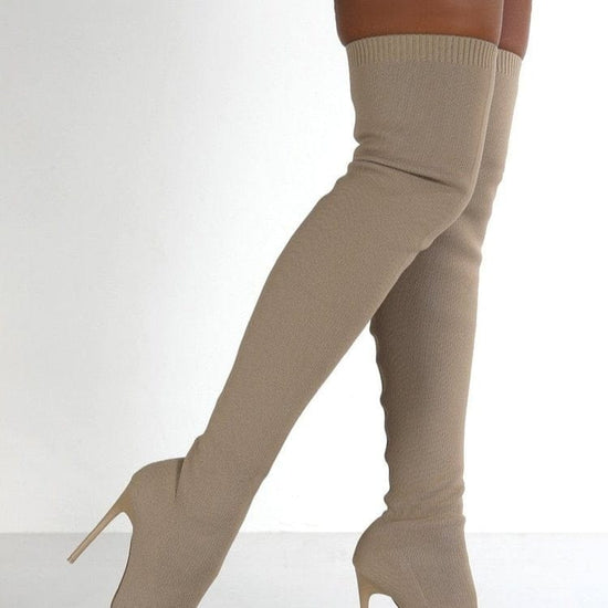Zoe Over The Knee Heel Boots