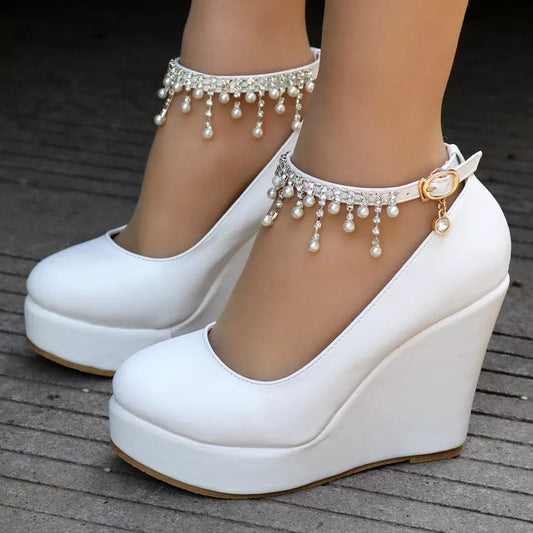 Pearly Pump High Heels