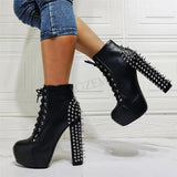 Luxury Edgy High Heel Boots