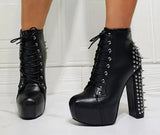 Luxury Edgy High Heel Boots