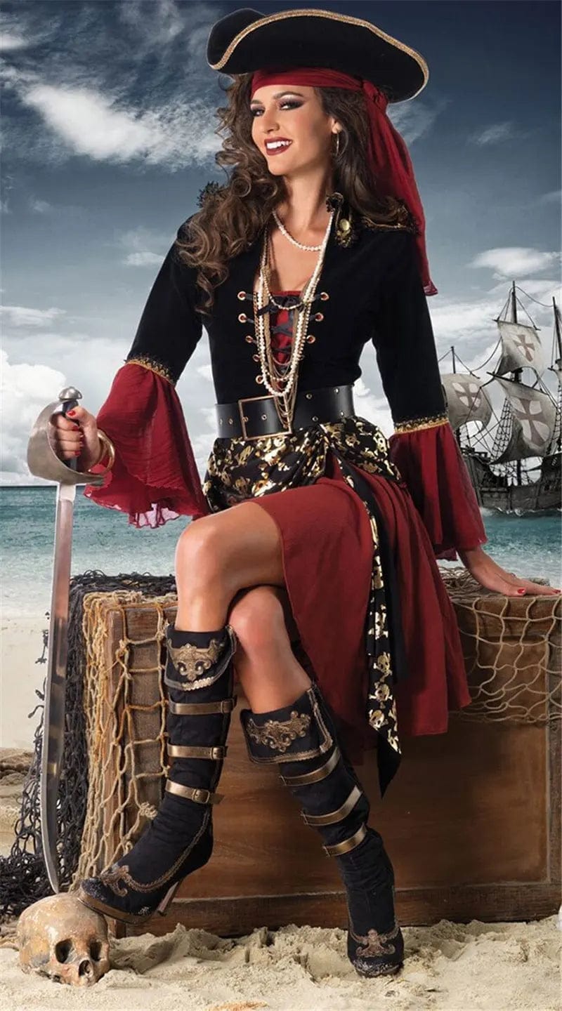 Aria Caribbean Pirate Captain Costume