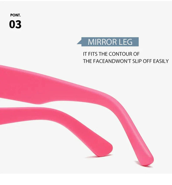 Candy Color Rectangle Sun Glasses
