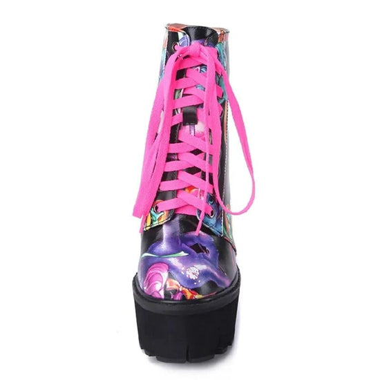 Tessa Unicorn Ankle Heel Boots
