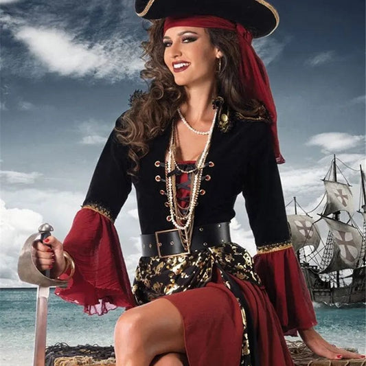 Aria Caribbean Pirate Captain Costume