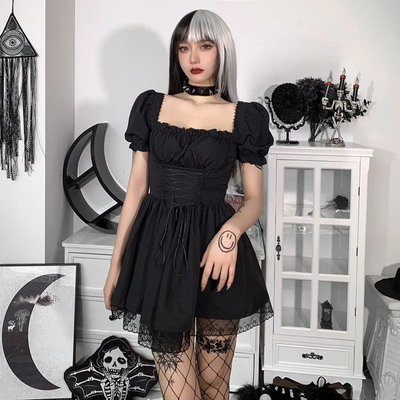 Nora Puff Sleeve Lace Dress