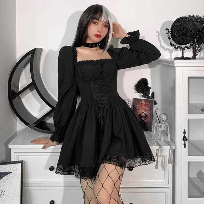 Nora Puff Sleeve Lace Dress