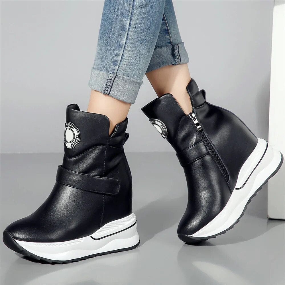 Nadia Leather Ankle Boots