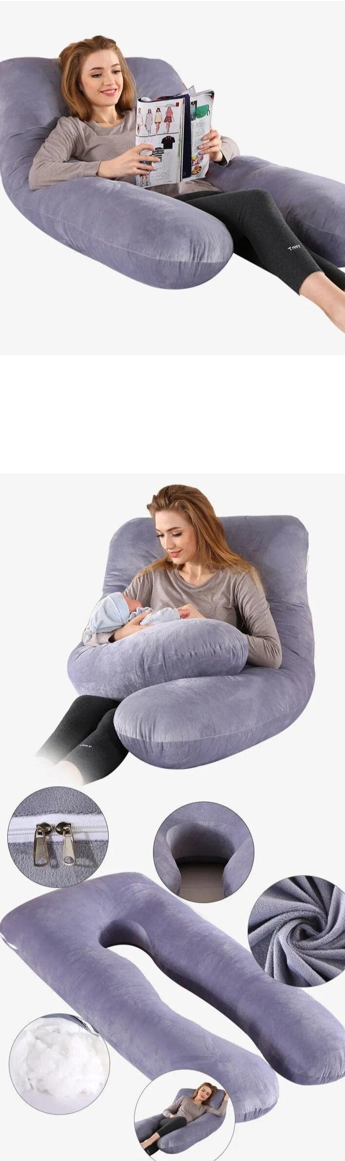 Leyla U-Shaped Maternity Pillow