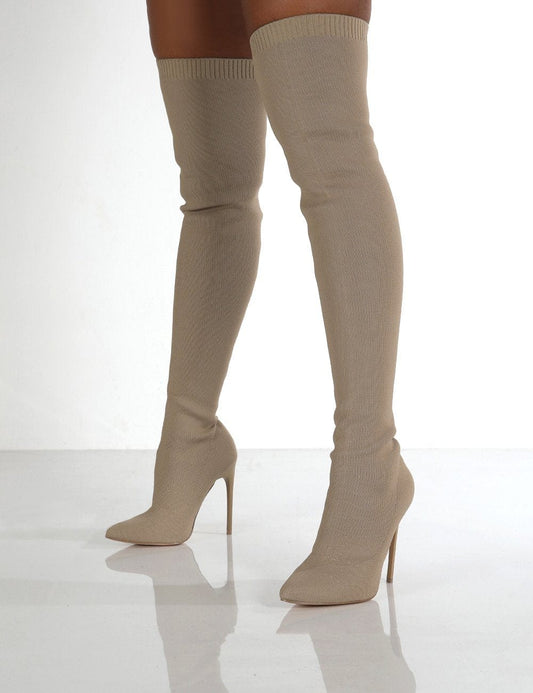 Zoe Over The Knee Heel Boots