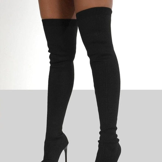 Zoe Over The Knee Heel Boots