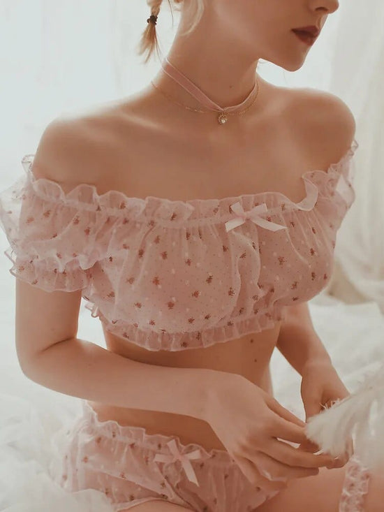 Amira Ruffles Lingerie Set