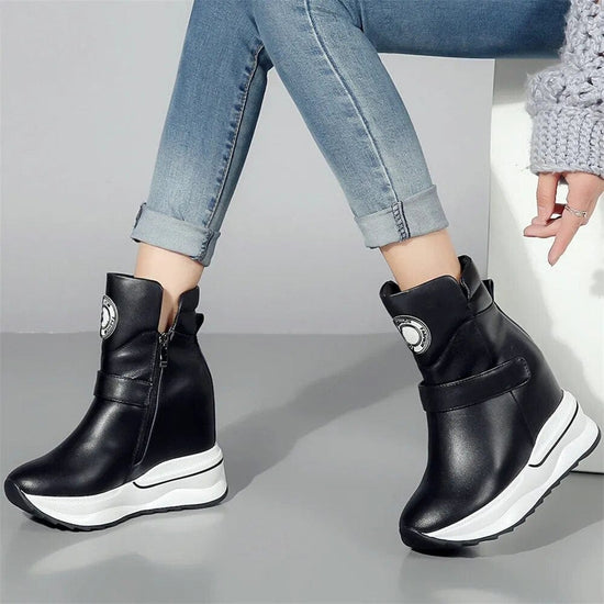 Nadia Leather Ankle Boots