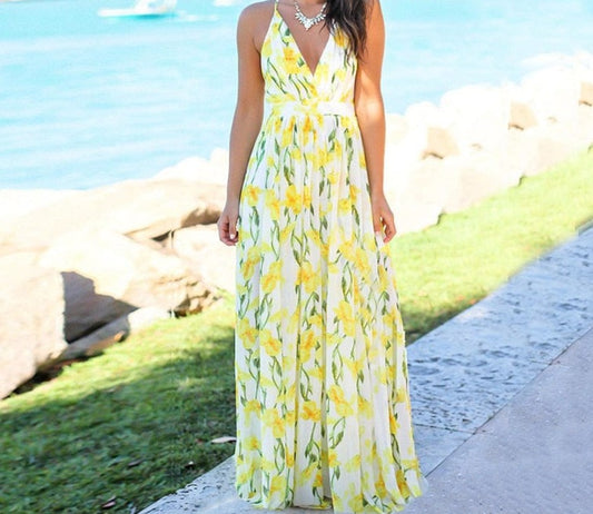 Tropical Bohemian Long Dress