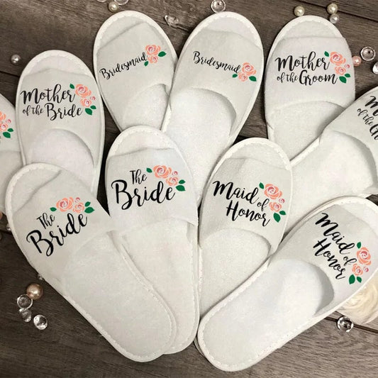 Decorative Bride & Groom Slippers