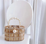 Diamond Caged Clutch Bag