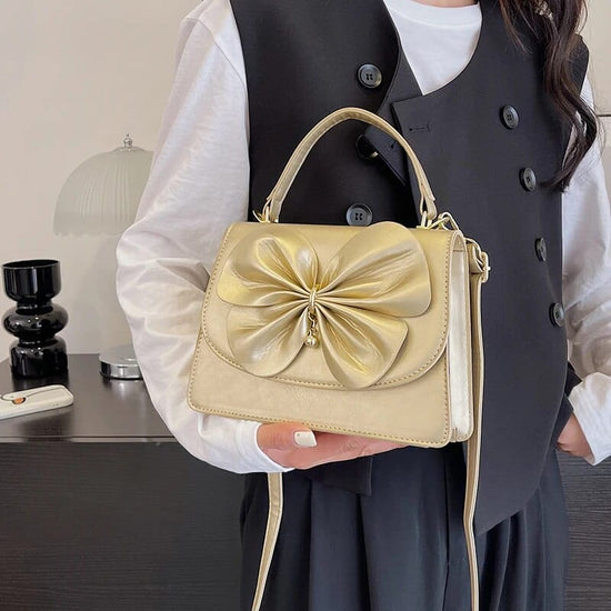 Bia Bow Leather Bag Set (2 Pcs)