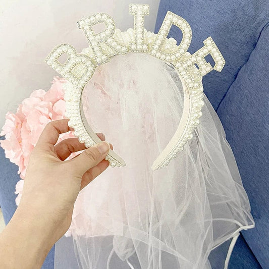 Pearl Bride To Be Veil