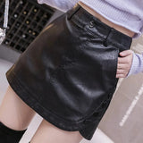 Vivian Leather Skirt Shorts