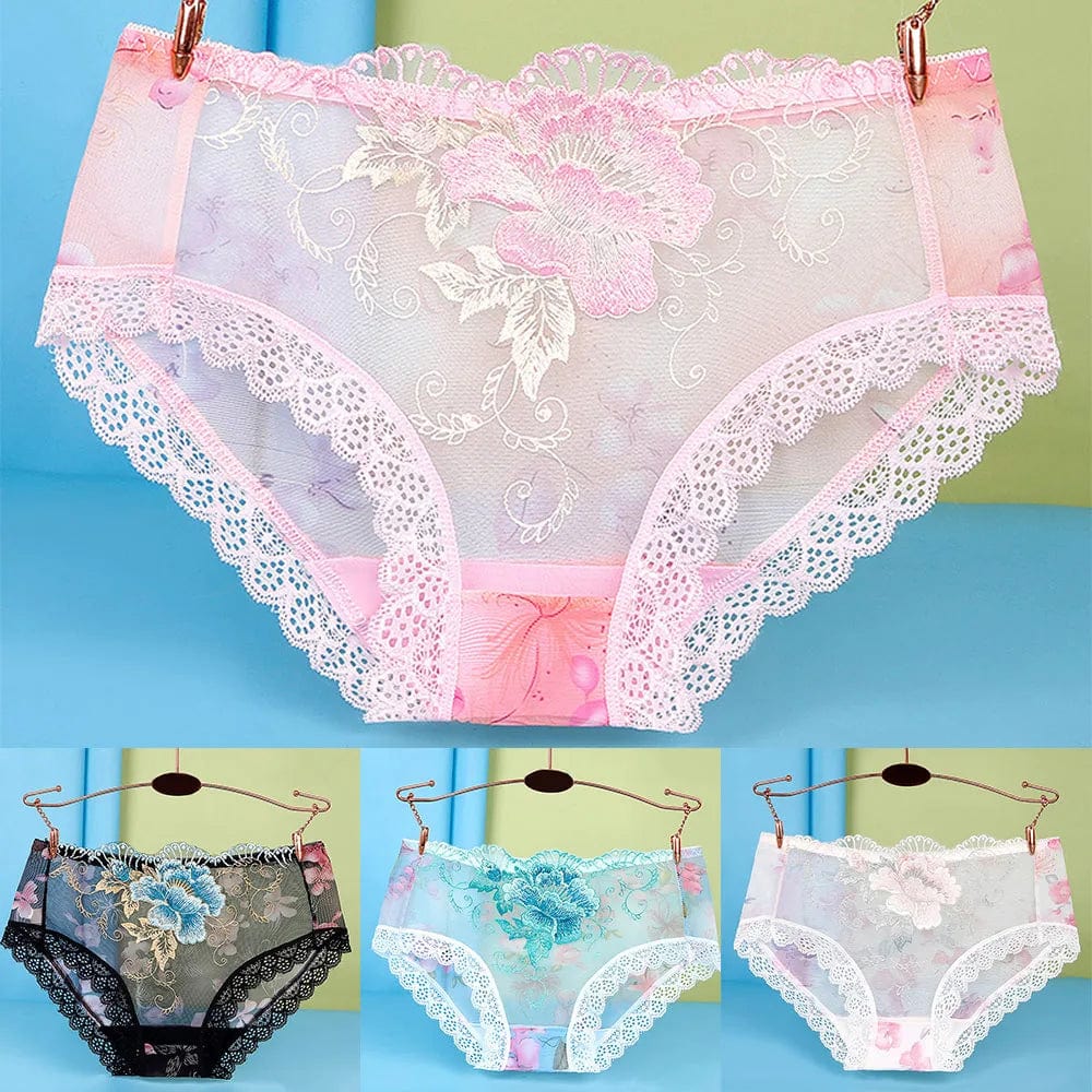 Rosalie Lace Flower Underwear