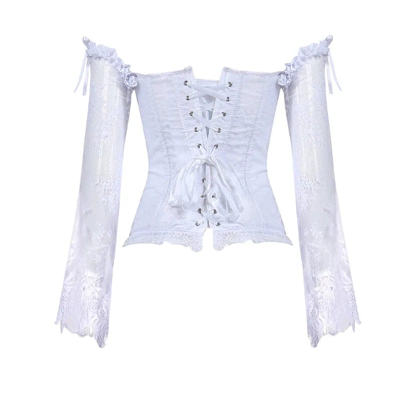 Ava Lace Long Sleeve Corset Top