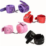 Mira Leather Plush Shackles