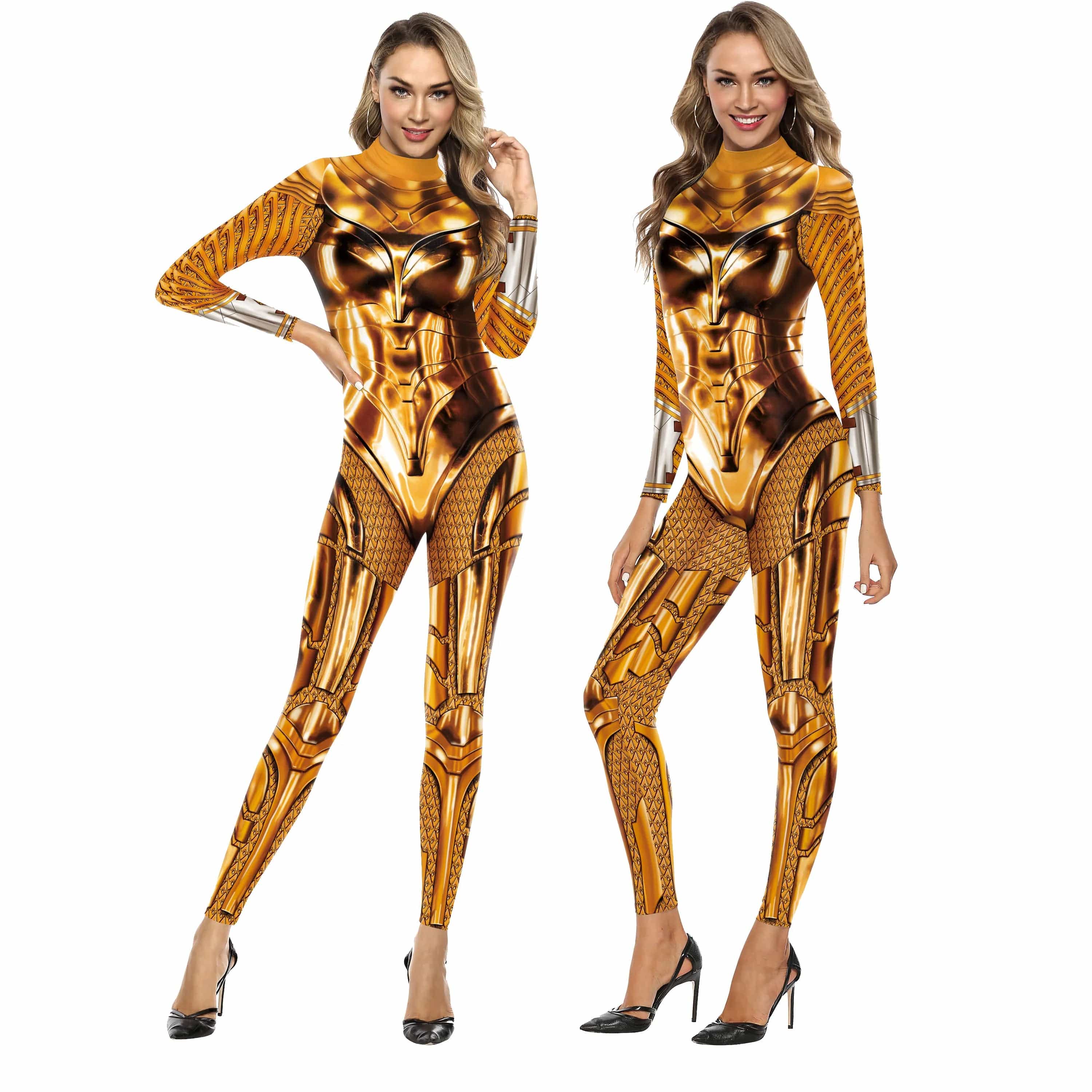 Superhero Printed Jumpsuit Costume