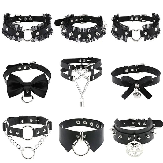 Doni Leather Choker Necklace