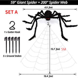 Plush Spider Halloween Horror Decor