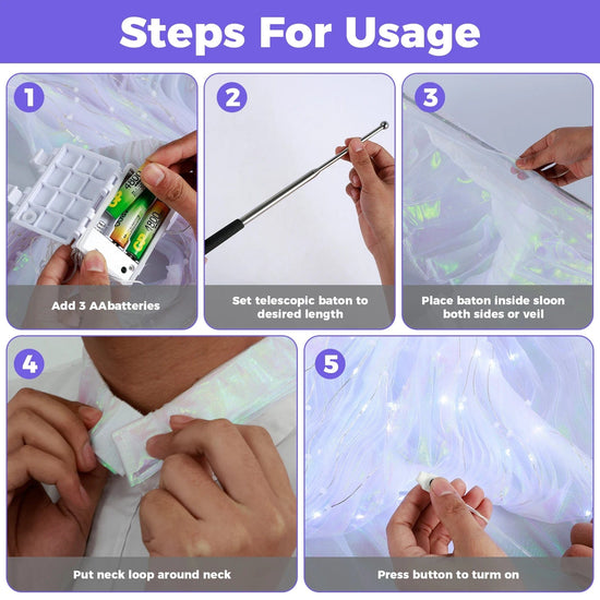 Luminous Fairy LED Wings Capes (Children)