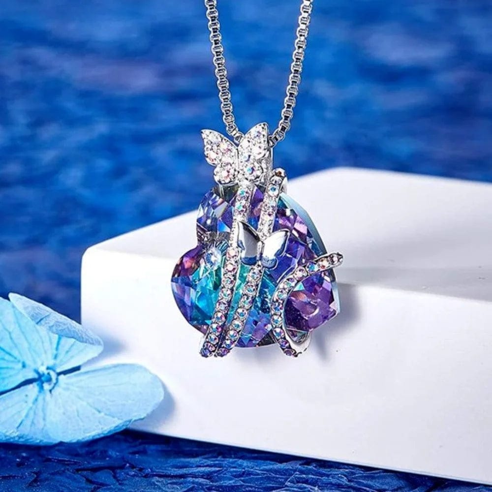 Kyra Love Butterfly Heart Necklace