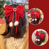 Merry Bow Hair Clip