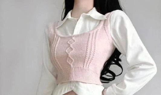 Miss Pink Sweet Knitted 3 Piece Set